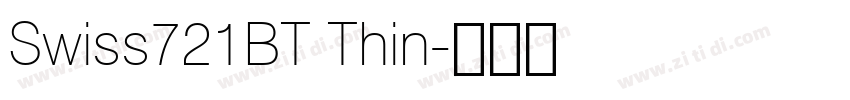 Swiss721BT Thin字体转换